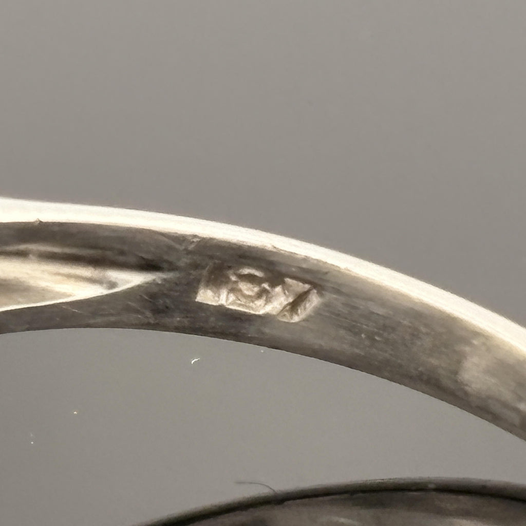 Vintage Mid-Century Platinum European Cut Diamond Cocktail Ring 1.87ctw