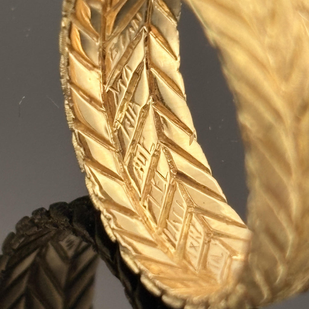 Vintage Gianmaria Buccellati Engraved 18k Yellow Gold Band sz 6.25