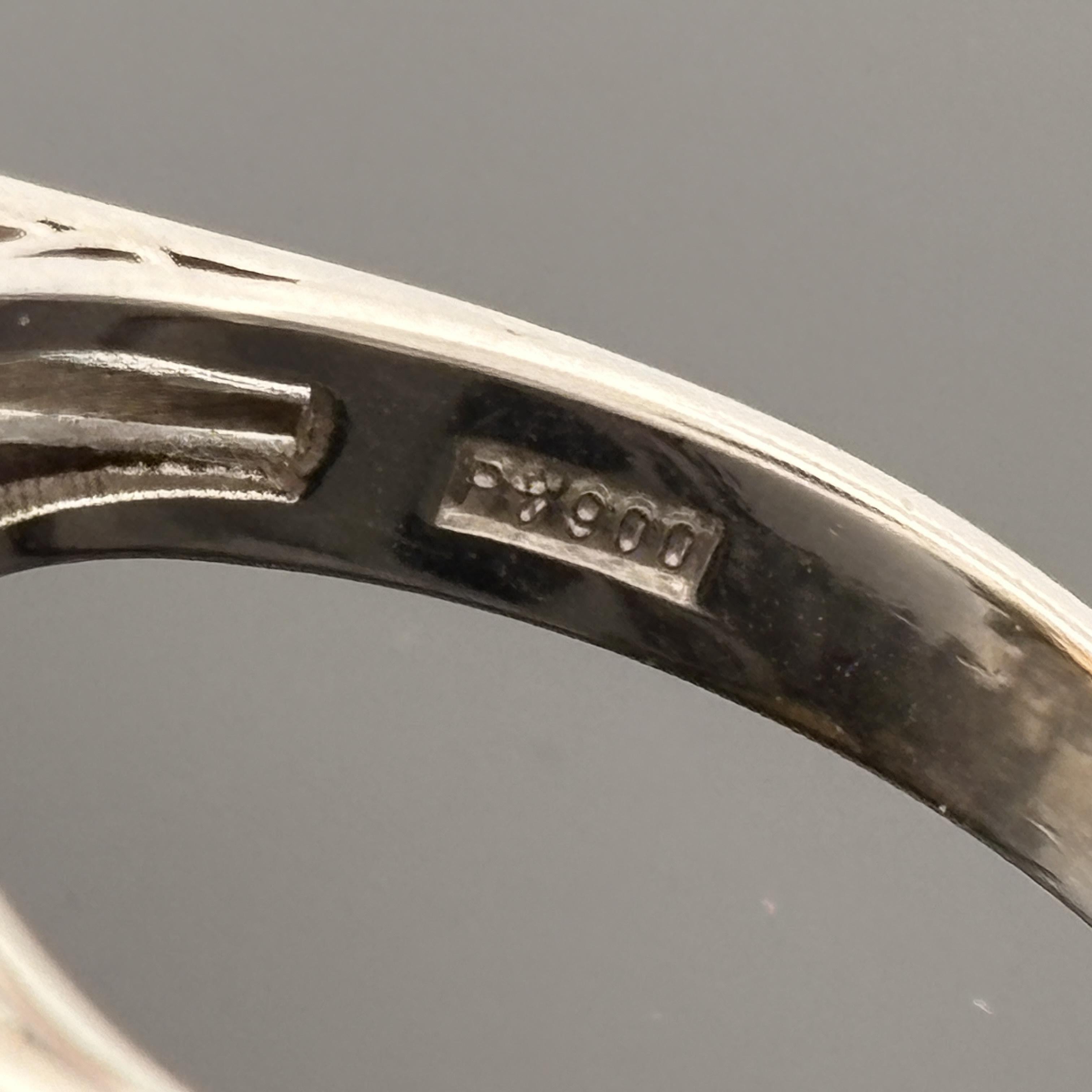 Estate 17.03ct Citrine & Diamond Platinum Cocktail Ring