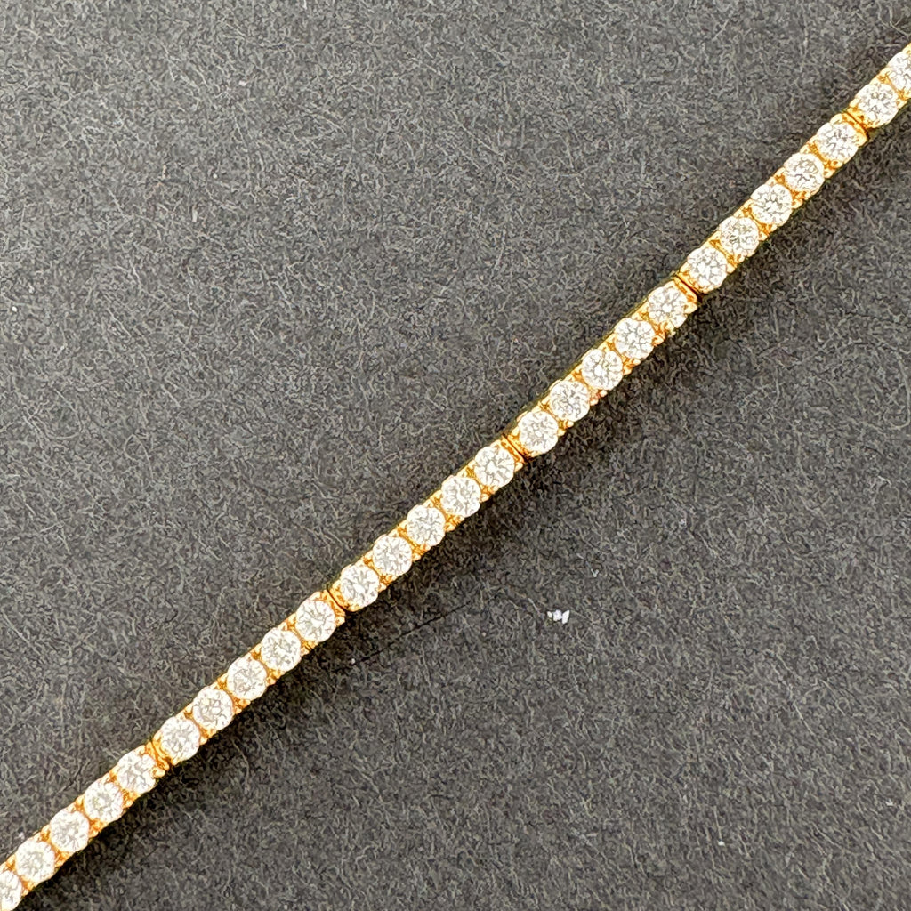 Birks Diamond Tennis Bracelet, 1.12ctw D/E VVS, 18k Gold