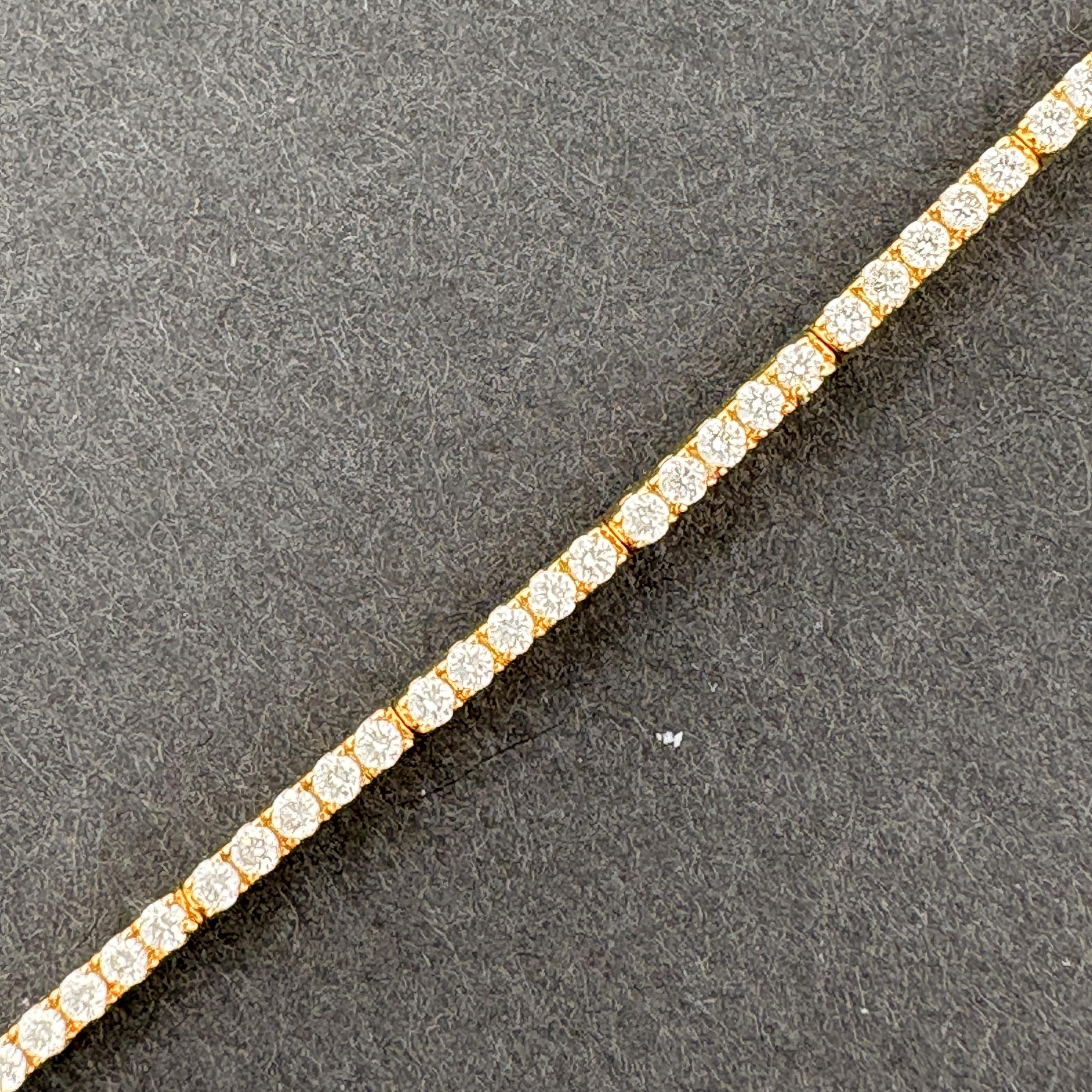 Birks Diamond Tennis Bracelet, 1.12ctw D/E VVS, 18k Gold