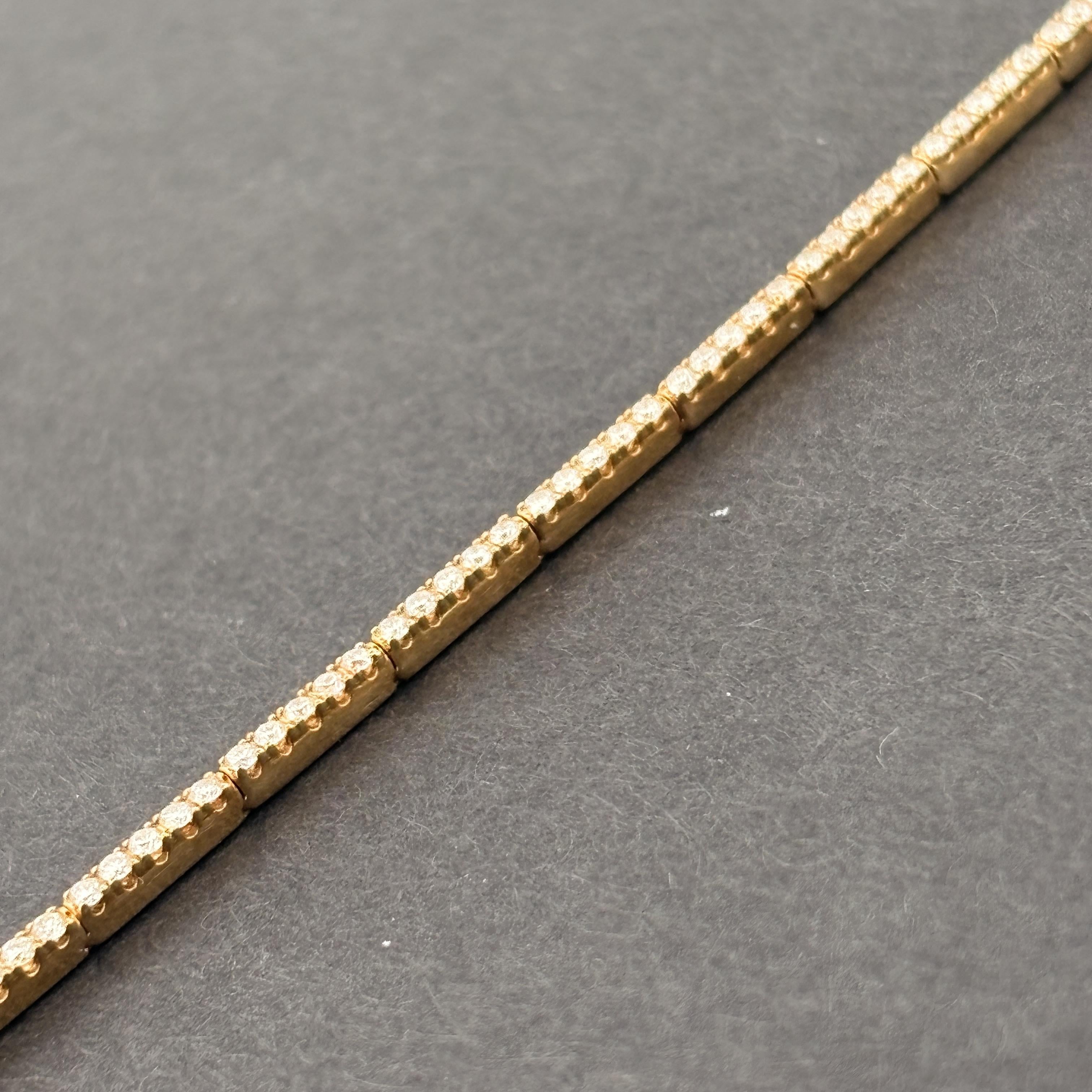 Birks Diamond Tennis Bracelet, 1.12ctw D/E VVS, 18k Gold