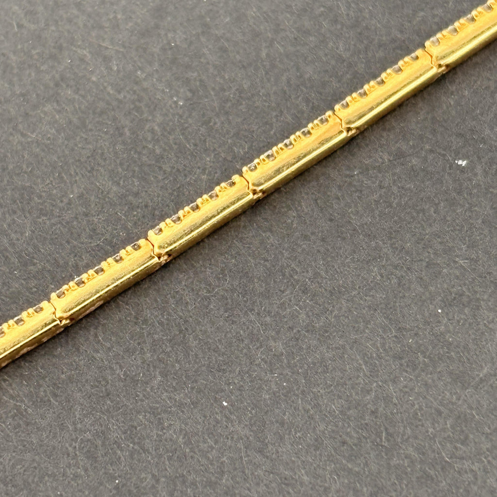 Birks Diamond Tennis Bracelet, 1.12ctw D/E VVS, 18k Gold