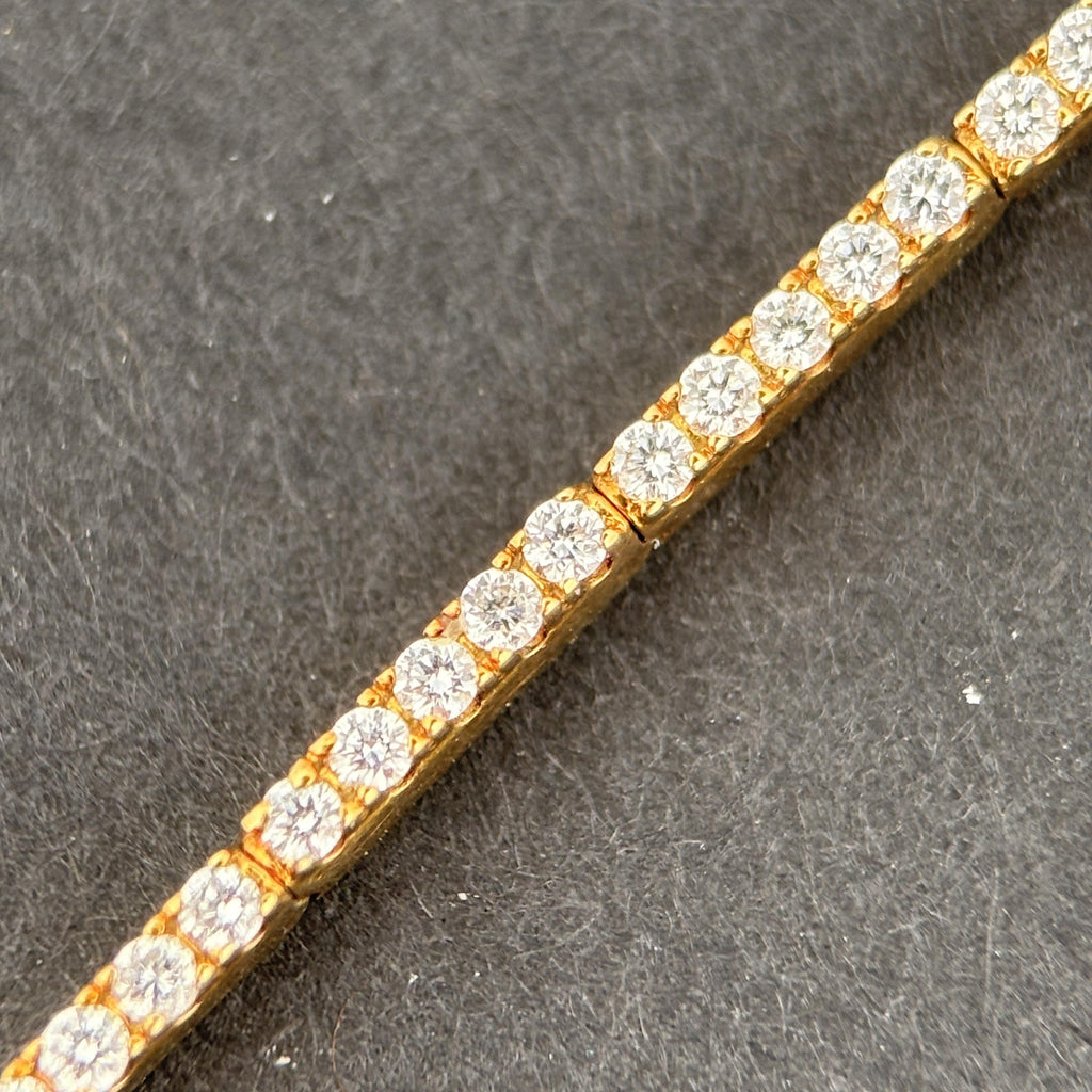 Birks Diamond Tennis Bracelet, 1.12ctw D/E VVS, 18k Gold