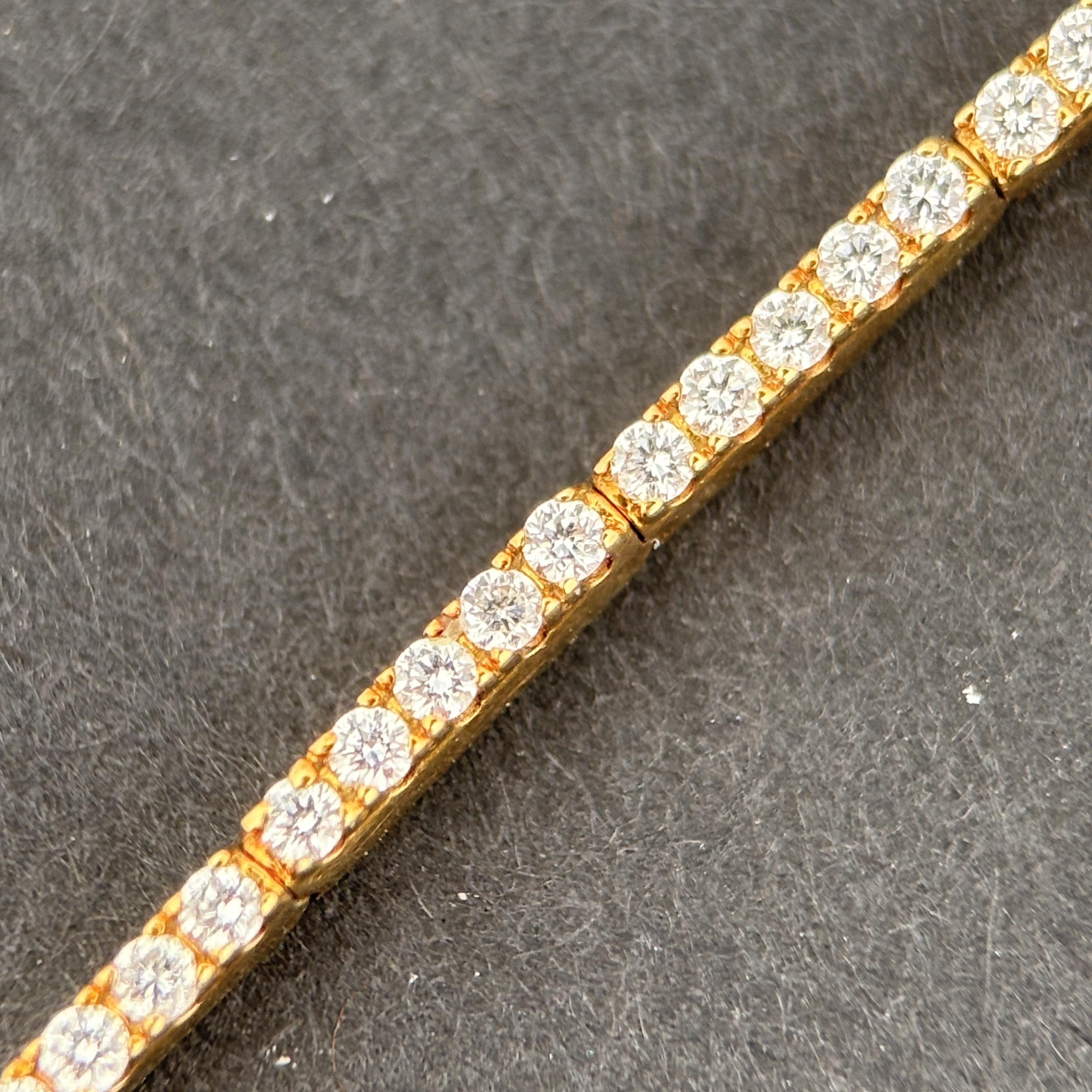 Birks Diamond Tennis Bracelet, 1.12ctw D/E VVS, 18k Gold