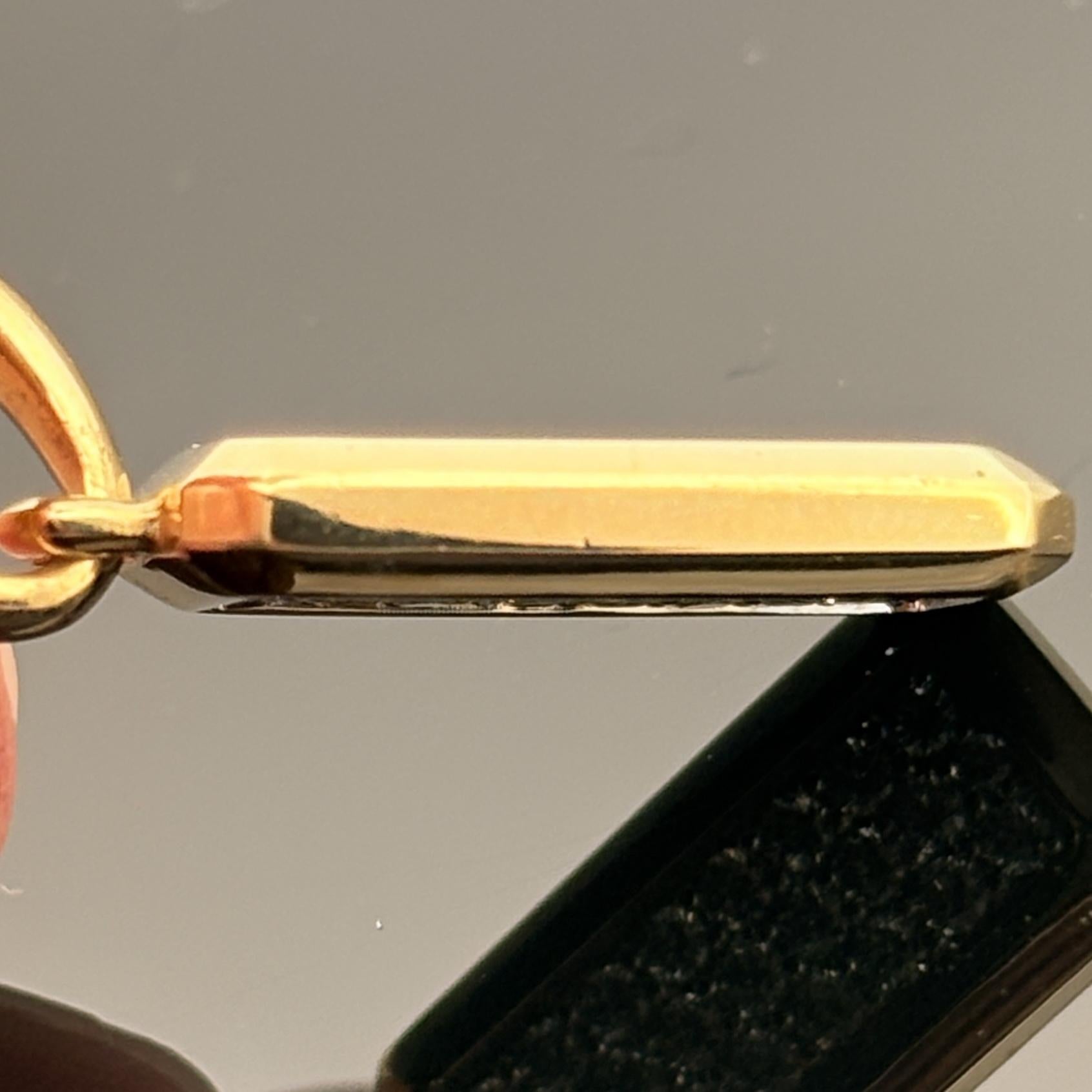 David Yurman Streamline Pave Diamond Pendant 18k Yellow Gold