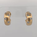 Tiffany & Co Etoile Diamond Hoop Earrings 18k Yellow Gold and Platinum