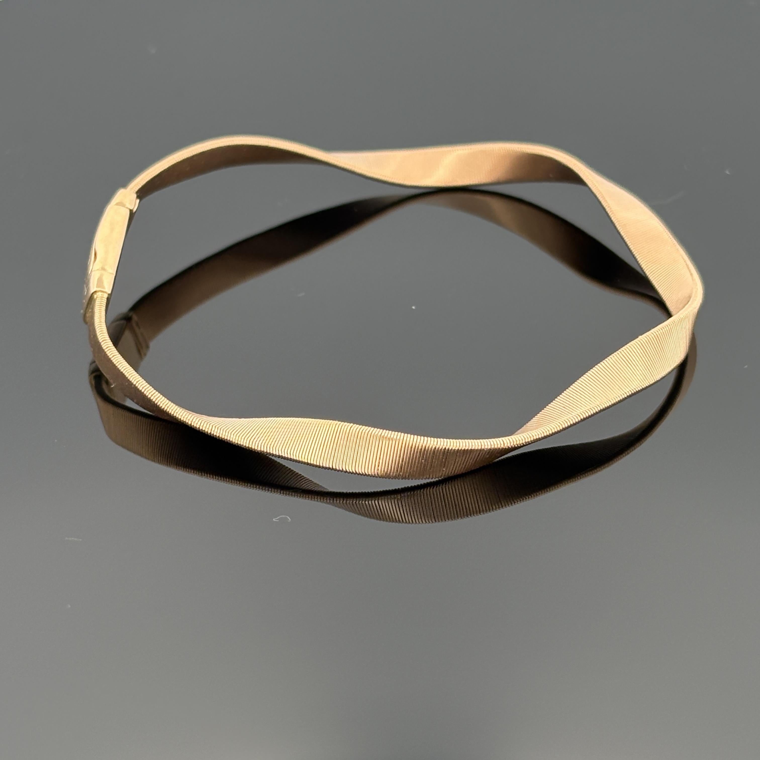 Marco Bicego Marrakech 18k Rose Gold 4mm Bracelet, $5,650