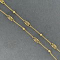 Antique French 18k Yellow Gold Chain Necklace 21" Belle Epoque, ca. 1910