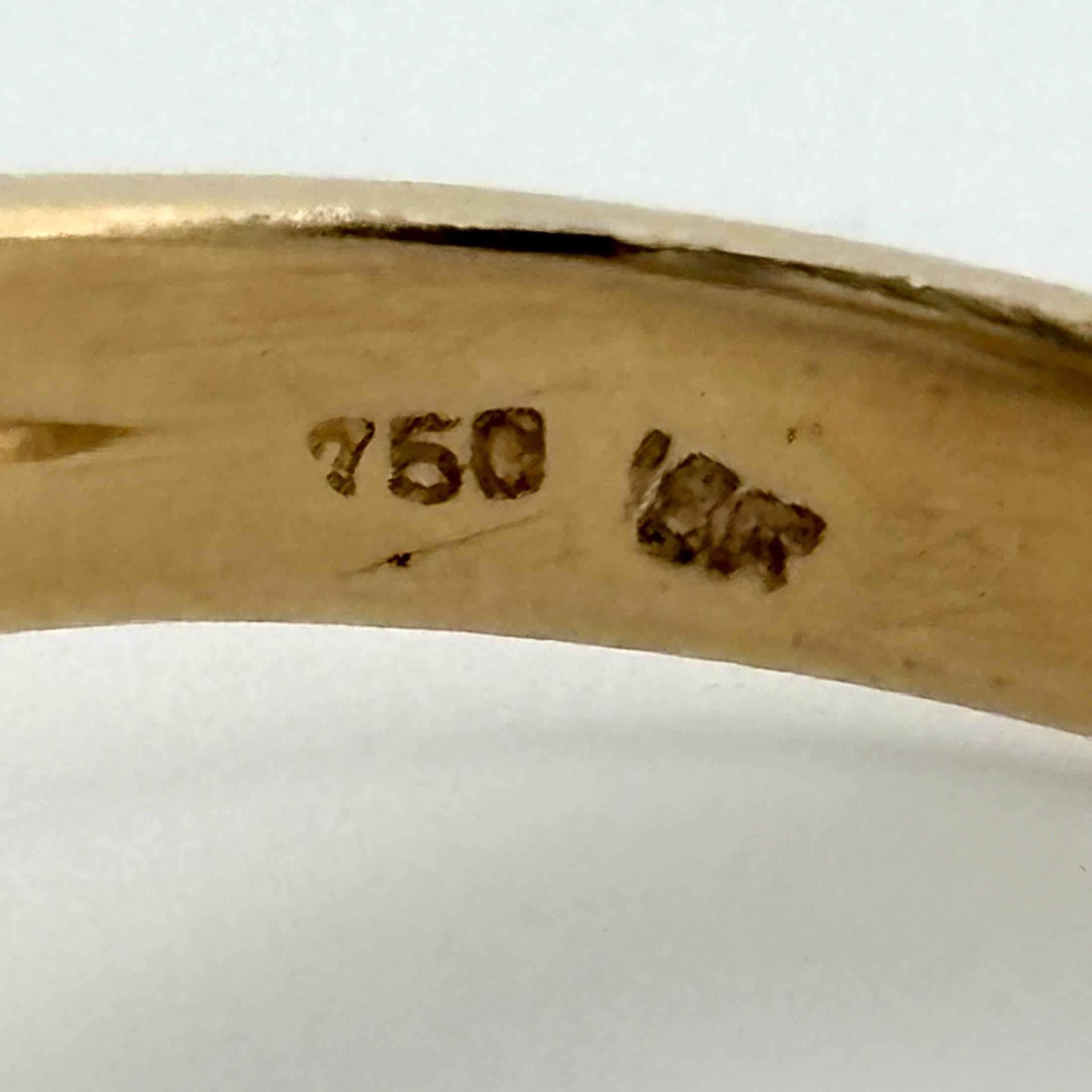 Basket Weave Ring 18k Yellow Gold Diamond