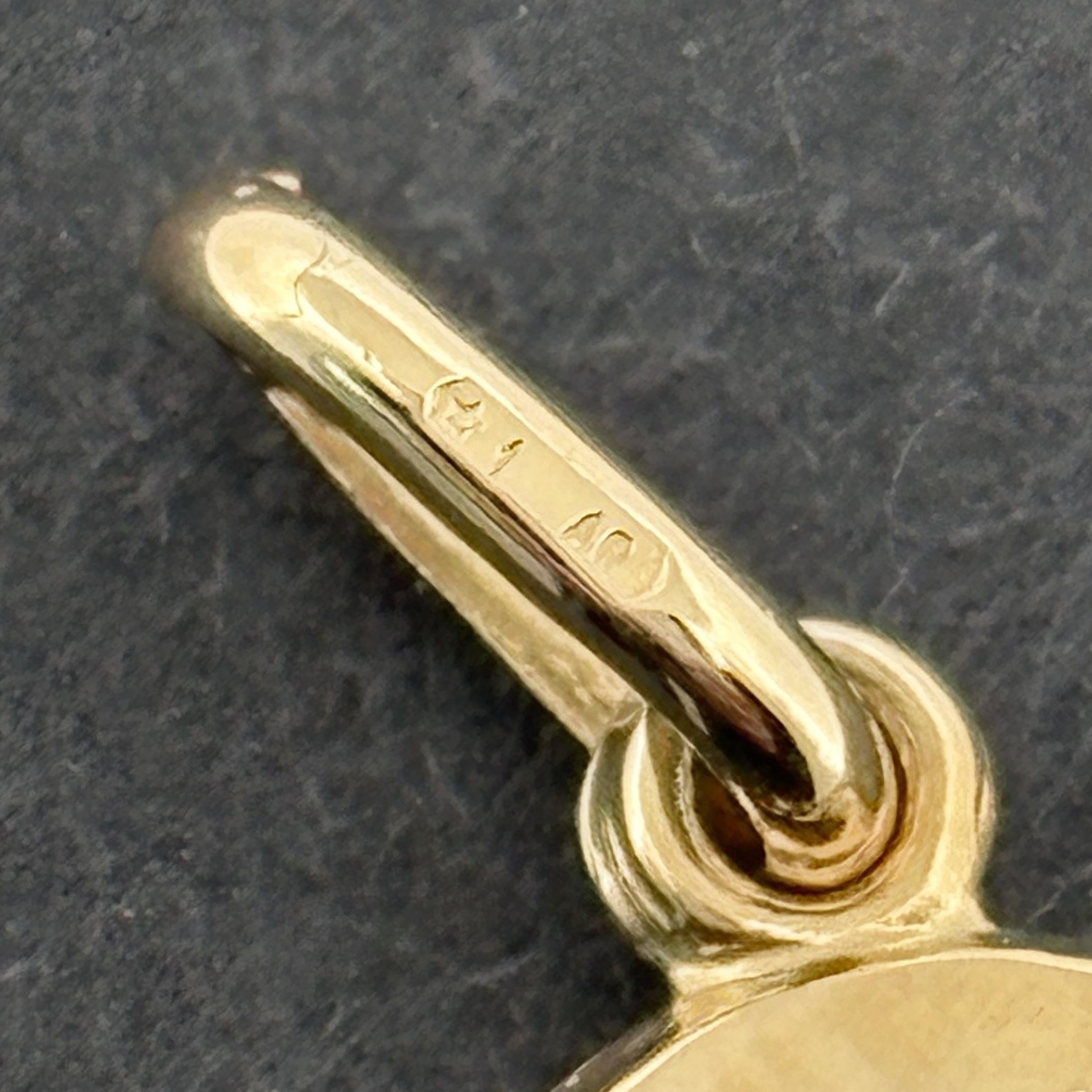 Miraculous Medal 15mm 18k Yellow Gold - Italy - UnoArre