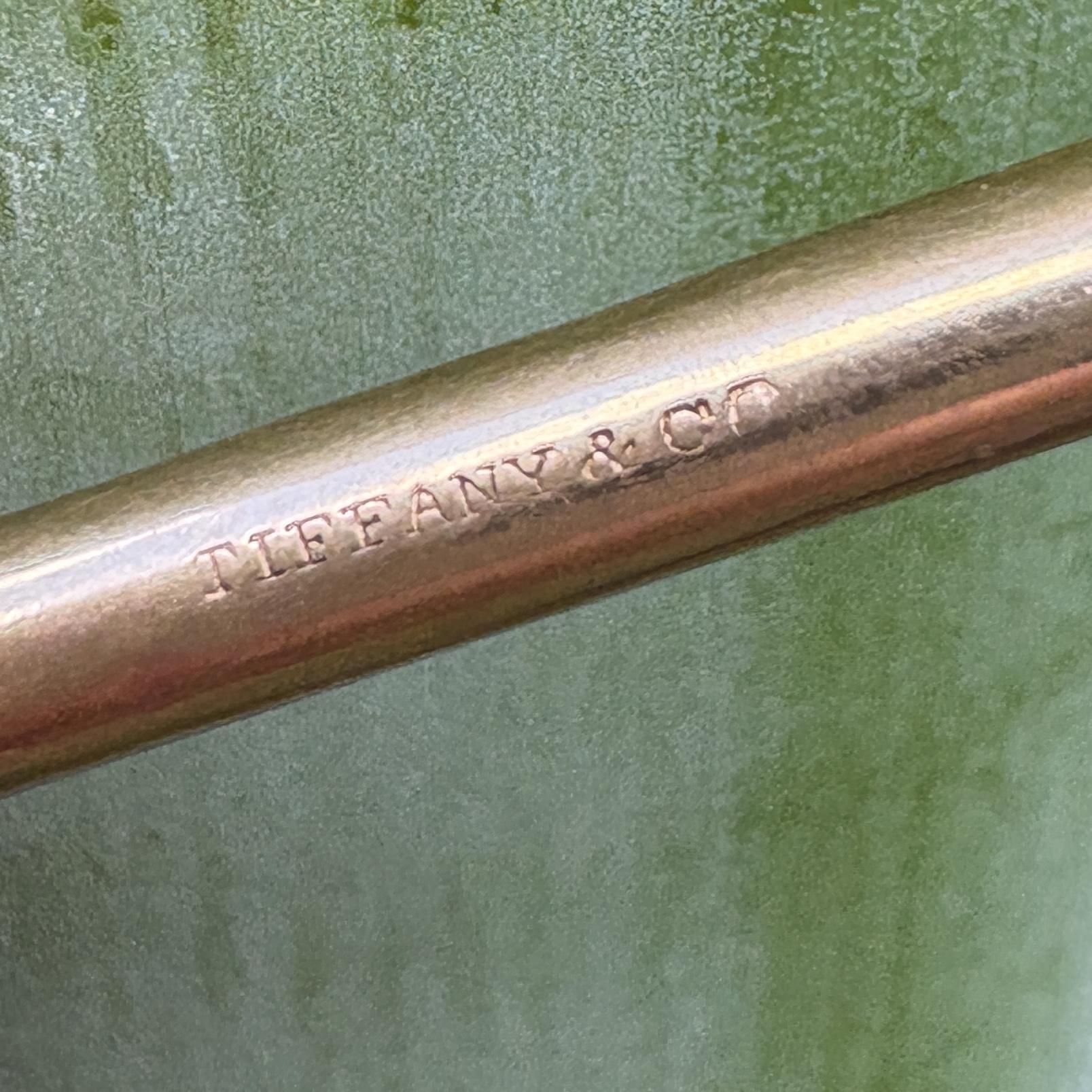 Tiffany & Co. Antique 18K Rose Gold Watch Chain with Signed T-Bar, 14"
