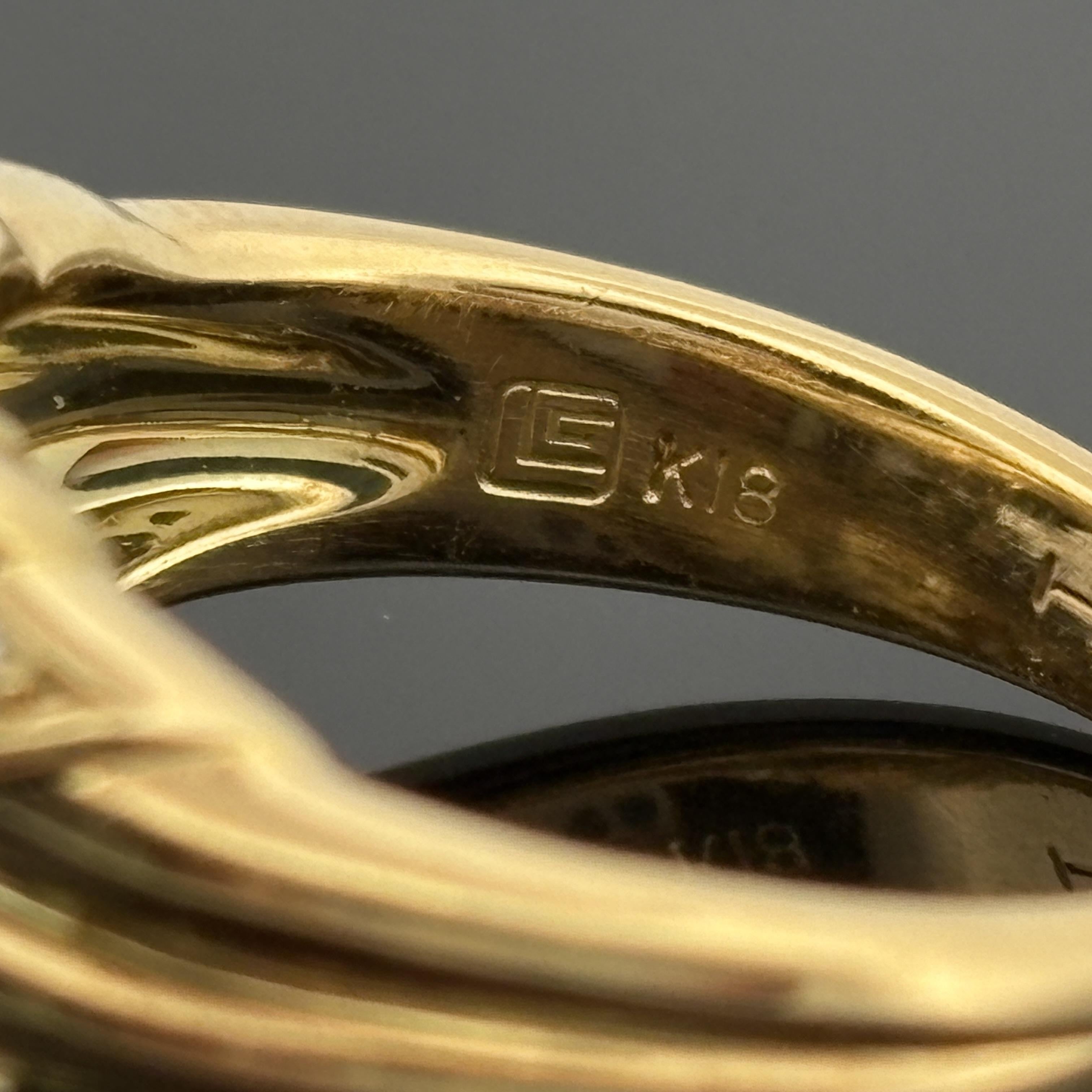 Estate Pavé Diamond Cluster Ring, 18k Yellow Gold 1.03ctw, Hideko