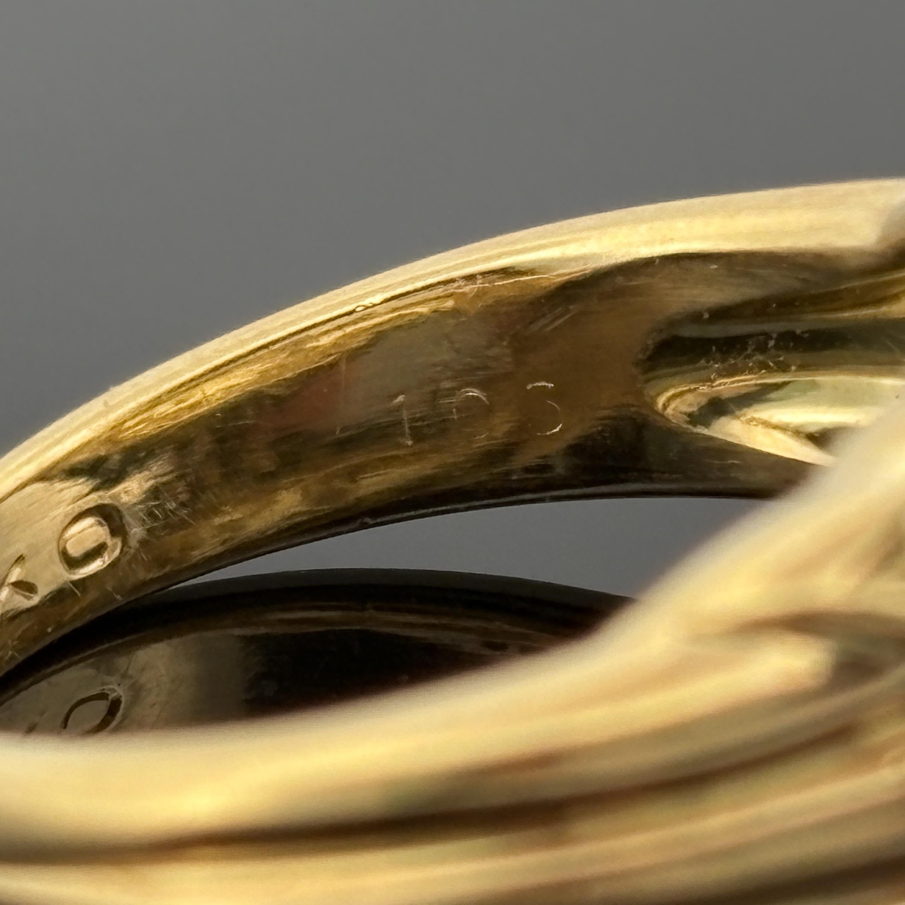 Estate Pavé Diamond Cluster Ring, 18k Yellow Gold 1.03ctw, Hideko