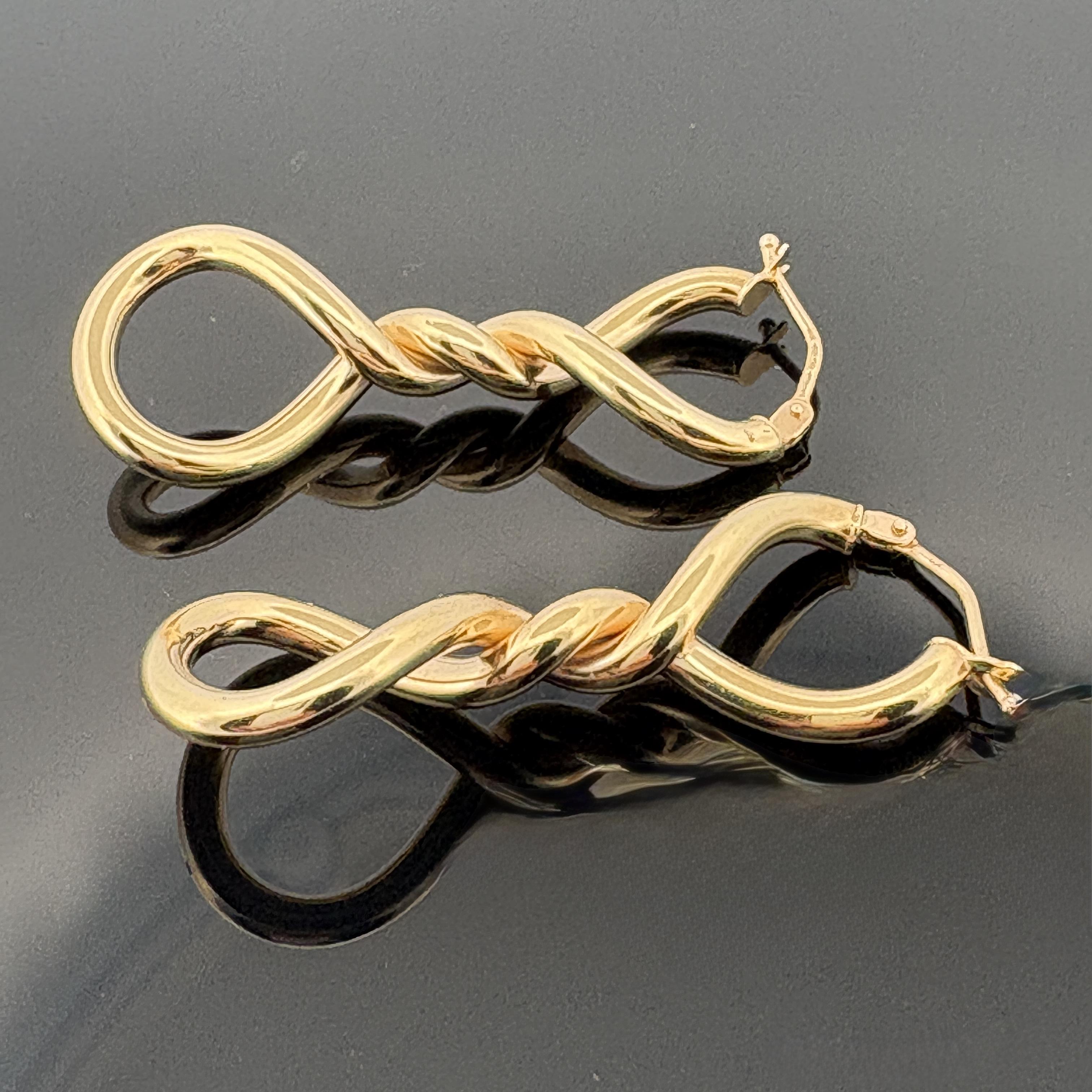 Milor Italy Twisted Hoop Earring 14k Yellow Gold