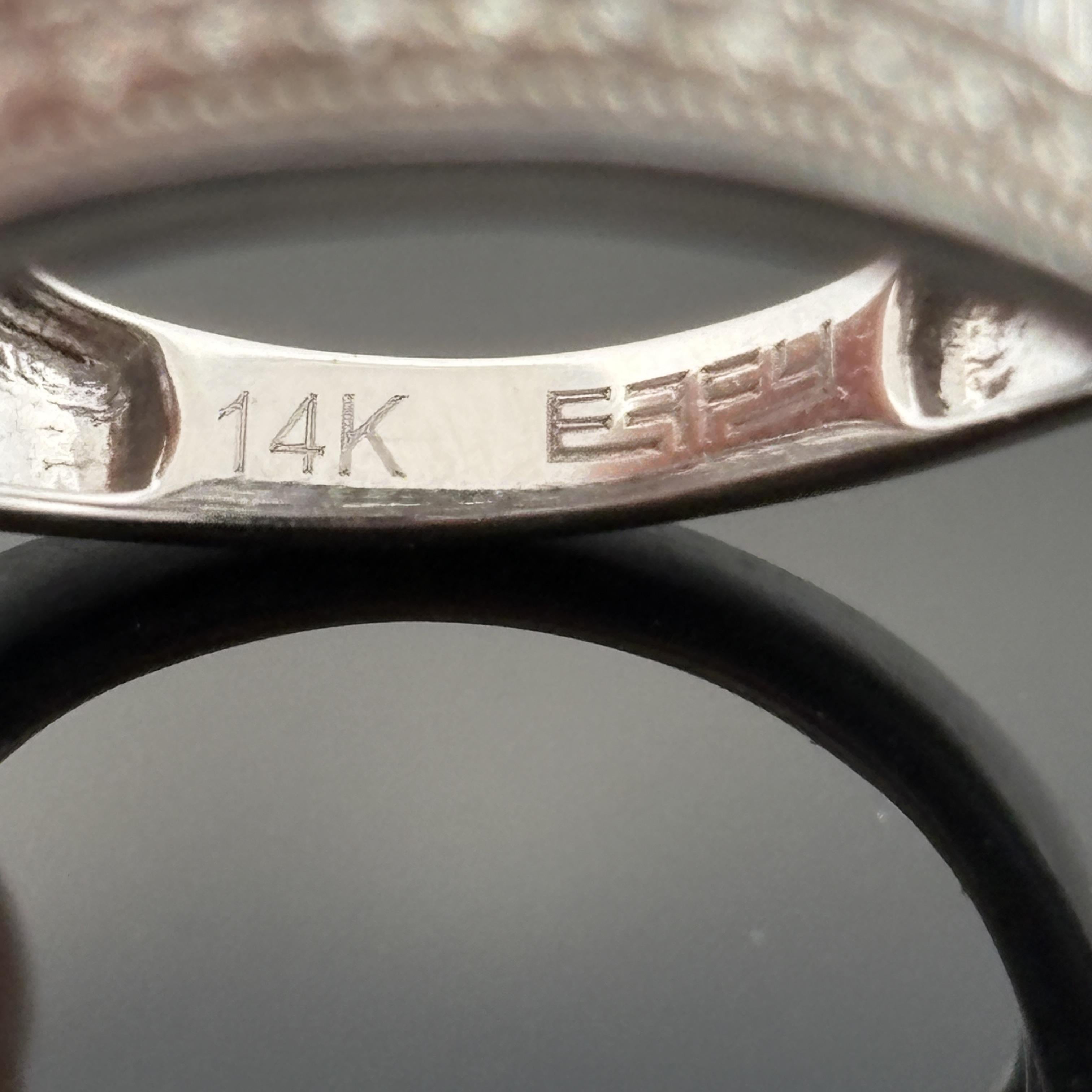 EFFY Wide 7 Row Diamond Baguette Band 14k White Gold, Approx 2.14ctw