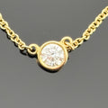 Tiffany & Co. Elsa Peretti Diamonds by the Yard 0.17ct Diamond Necklace 18K Y