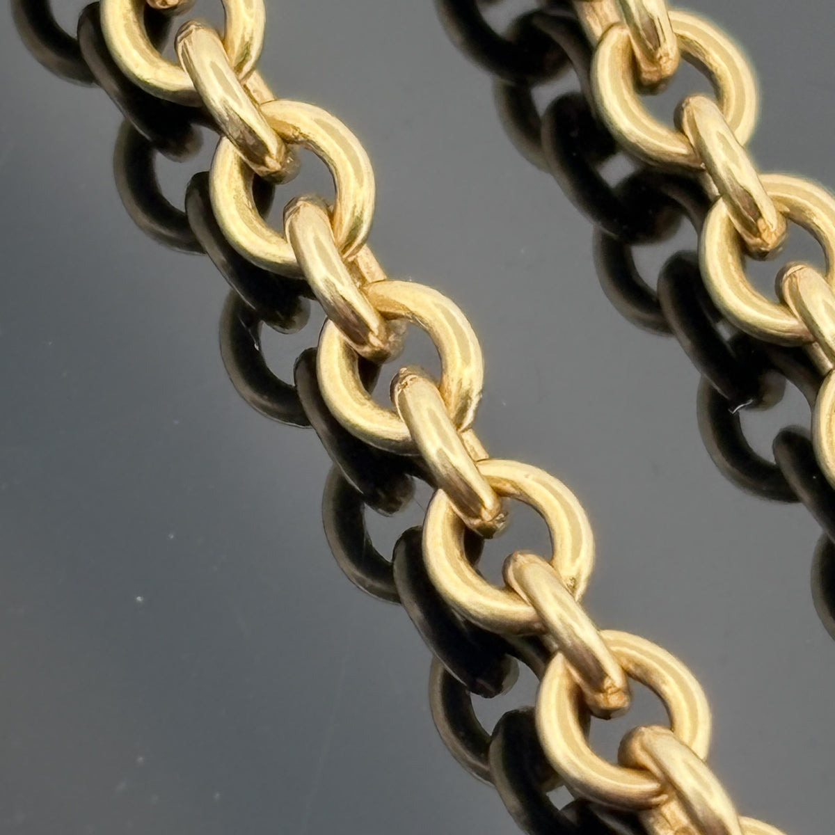 Vintage Tiffany & Co. 18K Yellow Gold Cable Link Chain Necklace, 24" 3mm 16.9g
