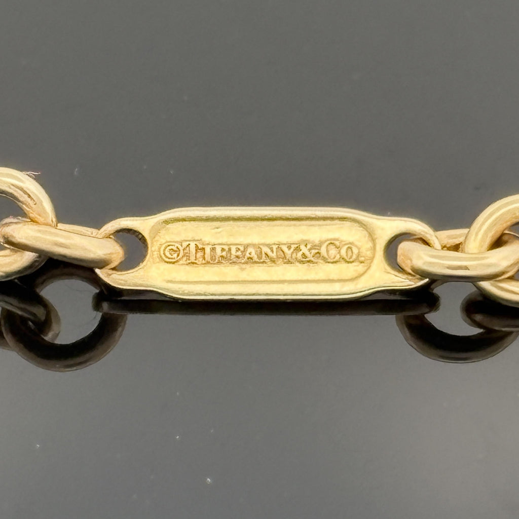 Vintage Tiffany & Co. 18K Yellow Gold Cable Link Chain Necklace, 24" 3mm 16.9g