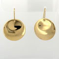 Tiffany & Co. Elsa Peretti 18K Yellow Gold Disc Drop Round Earrings
