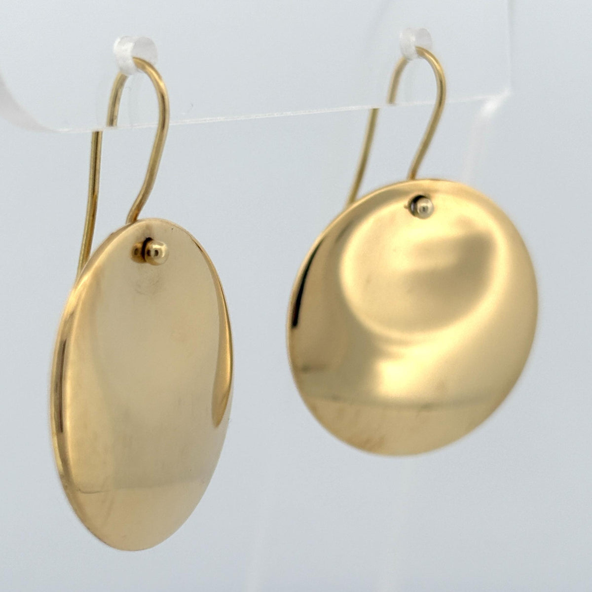 Tiffany & Co. Elsa Peretti 18K Yellow Gold Disc Drop Round Earrings