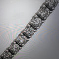 Estate 3.84ctw Diamond Riviera Nacklace 14k White Gold
