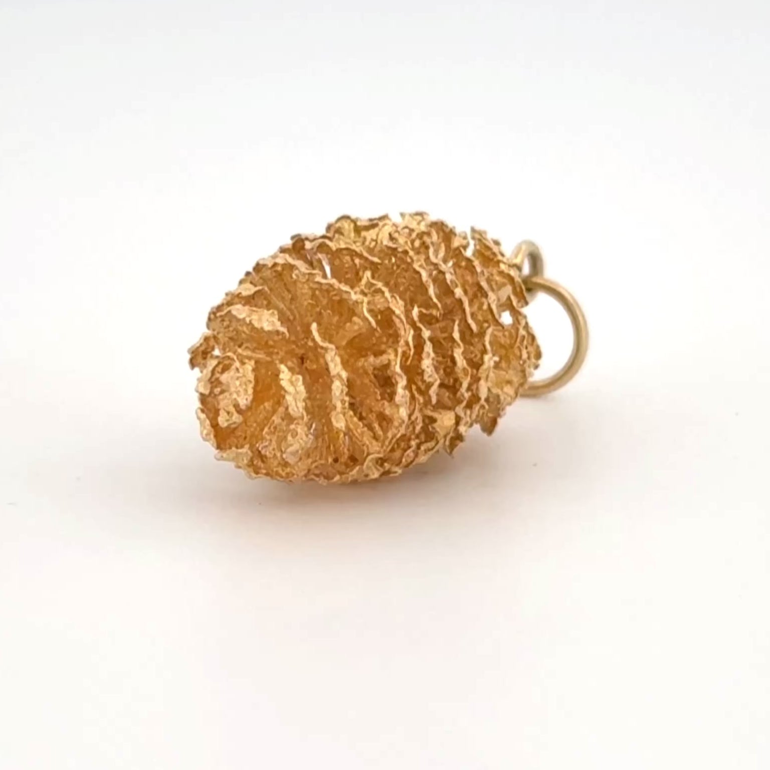 14k Pine Cone Pendant - GL