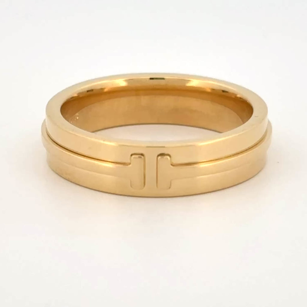 Tiffany & Co Tiffany T Wide Ring 18k Yellow Gold, 5.5mm Sz 9, $3,100