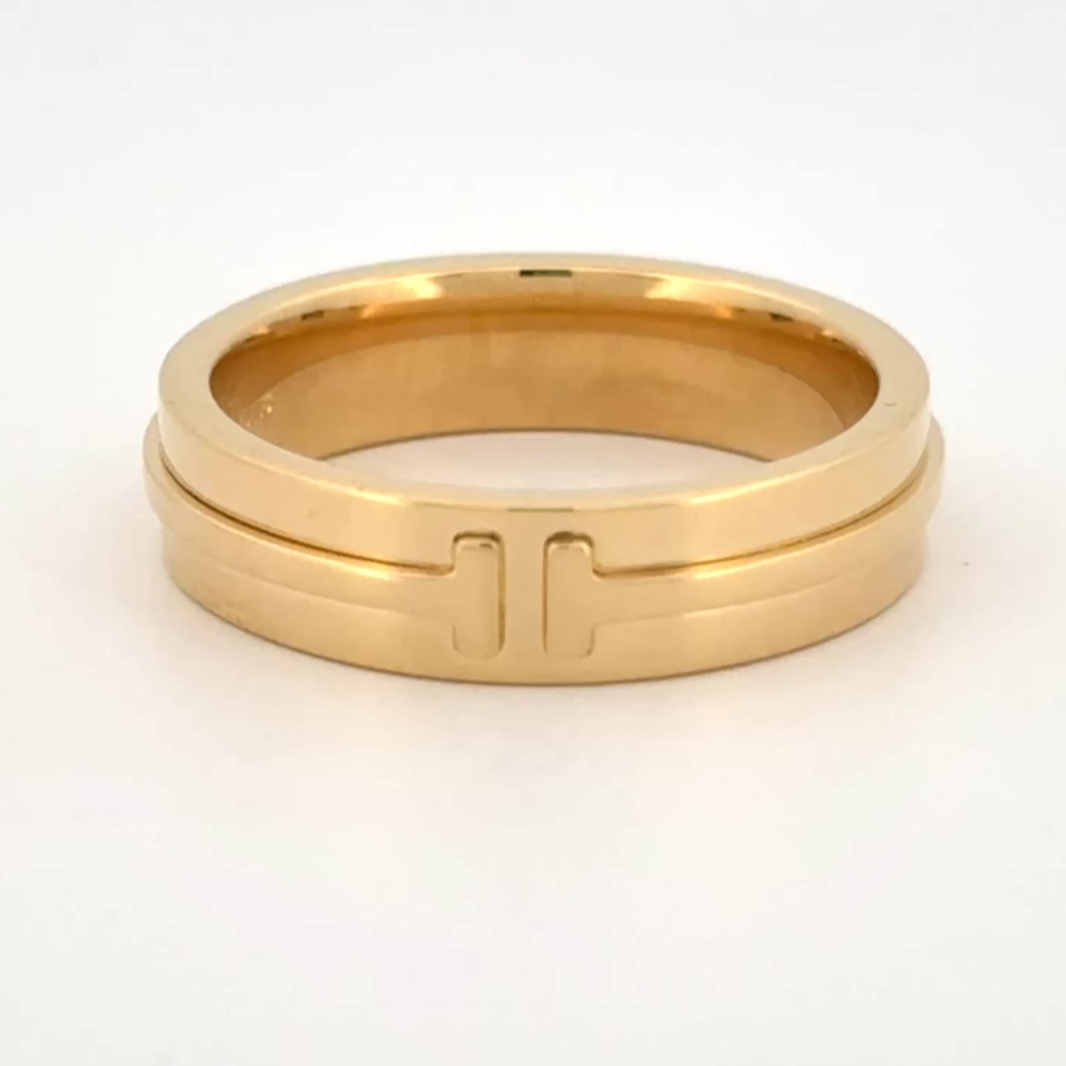 Tiffany & Co Tiffany T Wide Ring 18k Yellow Gold, 5.5mm Sz 9, $3,100