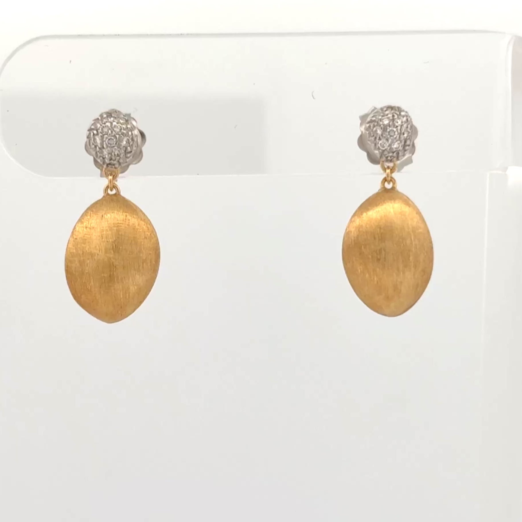 Marco Bicego Sivigia Diamond Drop Earrings 18k