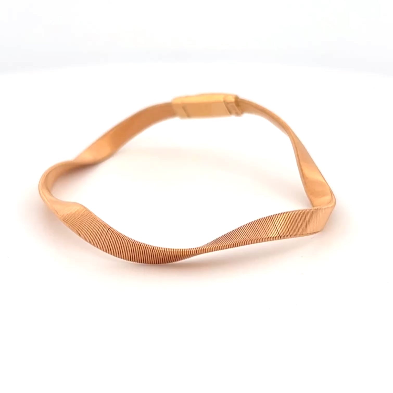 Marco Bicego Marrakech 18k Rose Gold 4mm Bracelet, $5,650