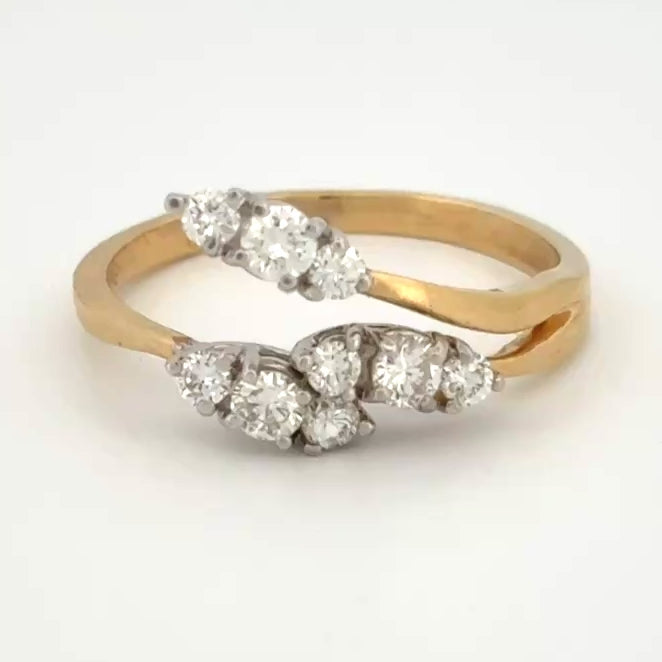 Vintage 0.42ctw Diamond Nature Inspired Ring
